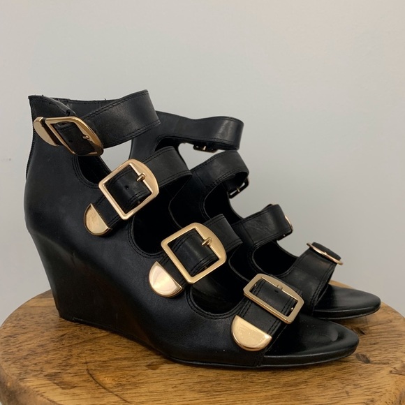 BCBGeneration Shoes - BCBG Generation black wedges